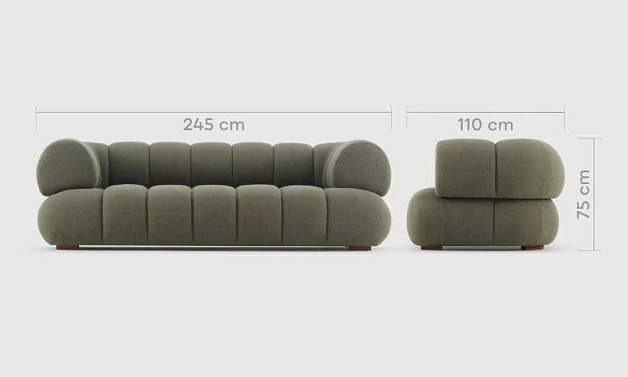 Cosmo Small 3-Seater Sofa – view 2