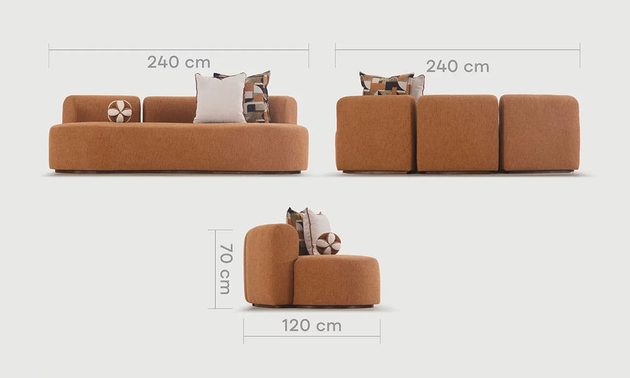 Tessa 3-Seater Sofa – view 2