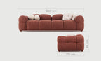 Fluffy 3-Seater Sofa – view 2