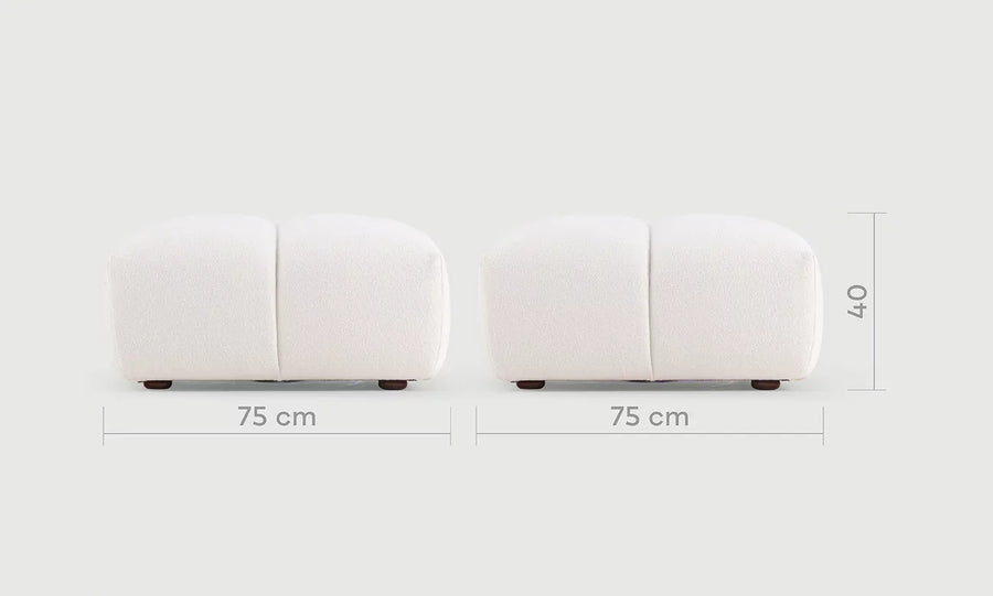 Fluffy Ottoman – view 2