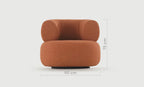 Galbe Swivel Armchair – view 2